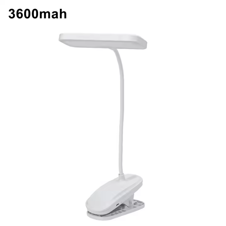 Lámpara De Escritorio Recargable USB Con Clip Y Luz Nocturna Para Dormitorio Estudio Lectura Oficina 360° Flexible - 1