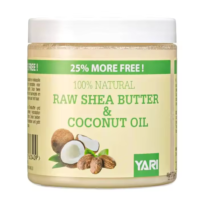 Yari Natural Raw Shea Butter & Coconut Oil 50ml Aceite Aceite   Tratamiento para cabello rizado - 1