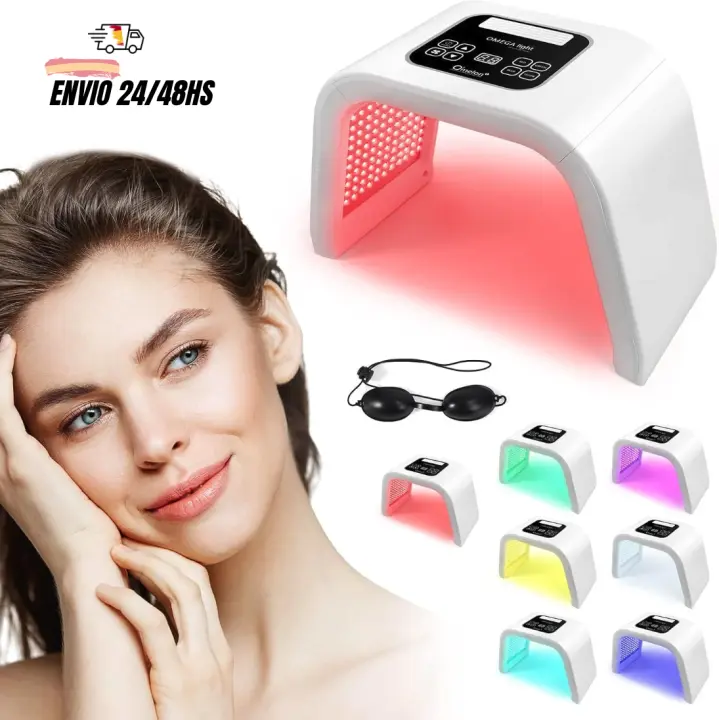 MISTIK  Mascara LED Facial Profesional 7 Colores Mascarilla LED Centros de Belleza Máquina para Todo Tipo de Piel Rejuvenecimiento Fototerapia Equipo de Tratamientos Regenerador de Colageno Dispositivo de Lámpara Cuidado Anti Acné Estimulación Celular - 1