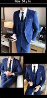 Traje De Moda Para Hombre 2025 (Blazer+Chaleco+Pantalones) Estilo Artístico Casuero Elegante Talla M-5XL Adecuado Para Bodas Y Trabajo - details 39