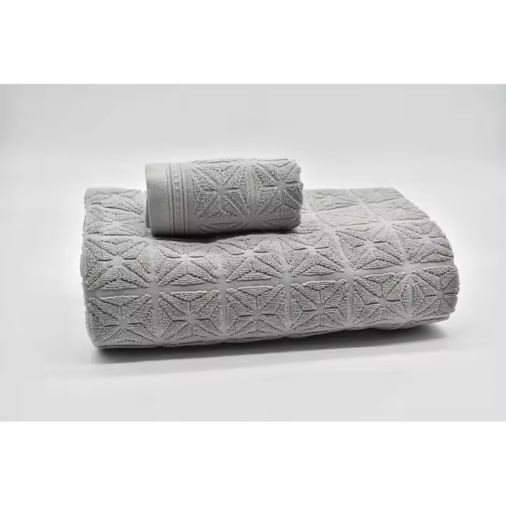JUEGO DE 3 TOALLAS T1662C GRIS VIDAL HOME - 1