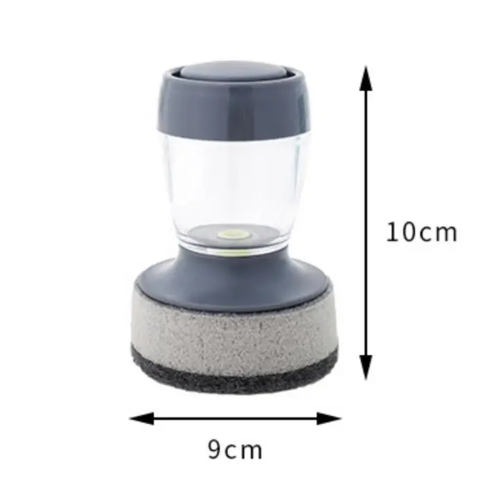 1pc Escobilla De Limpieza Para Cocina Portátil Con Dispensador De Detergente Fácil De Usar Escobilla De Lavado Limpiador De Cocina - 1
