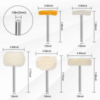 Set De 50/58PCS De Cepillo De Abrasivo Para Broca Mini Con Fibra De Nylon Y Rosca De 1/8 Pulgada Para Herramienta Rotativa Dremel Accesorios De Pulido Y Polvo - details 5