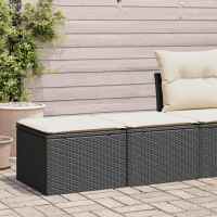 vidaXL Set sofás jardín y cojines 2 pzas ratán sintético acacia beige en color beige y crema/Gris/Marrón y más | acolchados duraderos para sofás de jardín terraza exterior - details 5