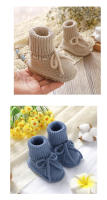 Calcetines Y Zapatos Para Bebé Recién Nacidos Antideslizantes En Color Sólido Adecuados Para Primeros Pasos Y Uso Diario - details 4