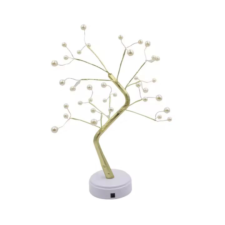 Verde Bonsai Tree Light PARA LA Decoración del Dormitorio, Lámparas Estética - 1