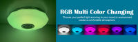 Lámpara de Techo LED Regulable con Altavoz Bluetooth, Cambio de Color RGB - details 1
