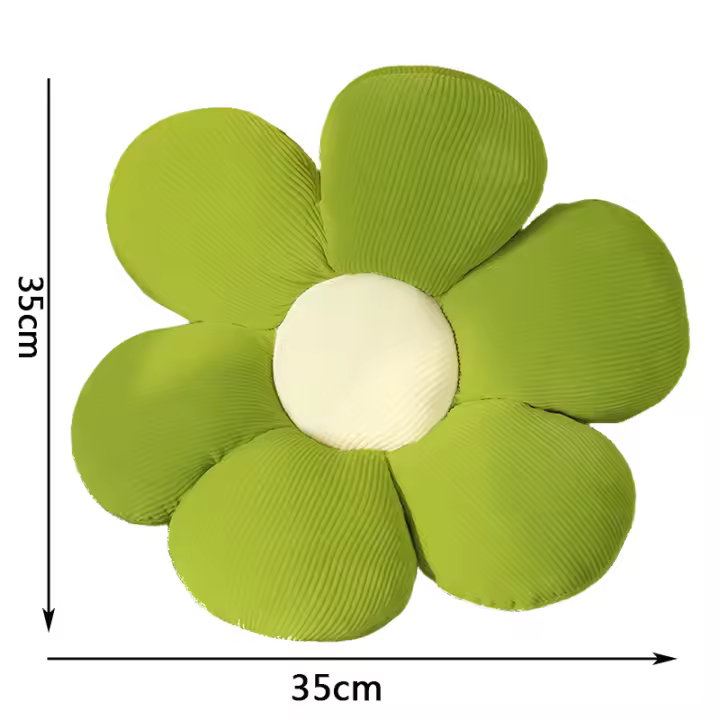 Cojín De Silla De Oficina En Forma De Girasol Y Margarita Cojín De Butt De Poliéster Y Algodón Para Decoración Del Hogar - 1