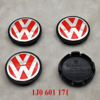 4pcs 56mm Capsulas De Eje Para Ruedas De Coche Rojo Compatible Con VW Volkswagen Golf Jetta Bora Polo Santana Cross Lavida Beetle 1J0601171 ABS - details 0