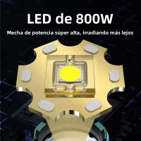 Lámpara Frontal LED De Alta Potencia 800W 500000000LM Super Brillante Con Zoom Y Impermeable Para Camping Exterior Trabajo Caza - details 9
