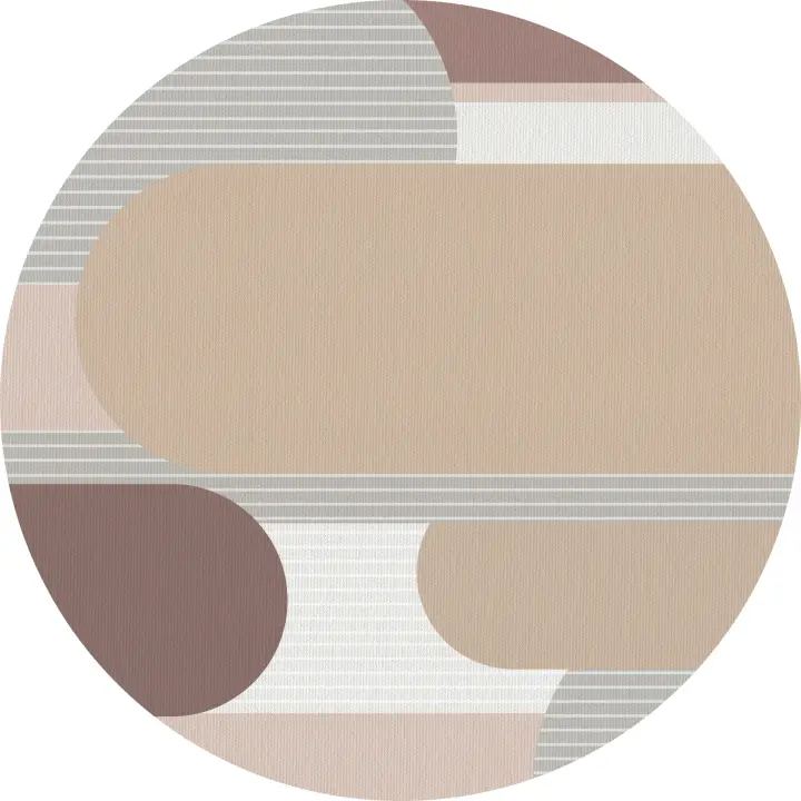 VINILIKO, Alfombra interior/exterior PVC Mai redonda - 1