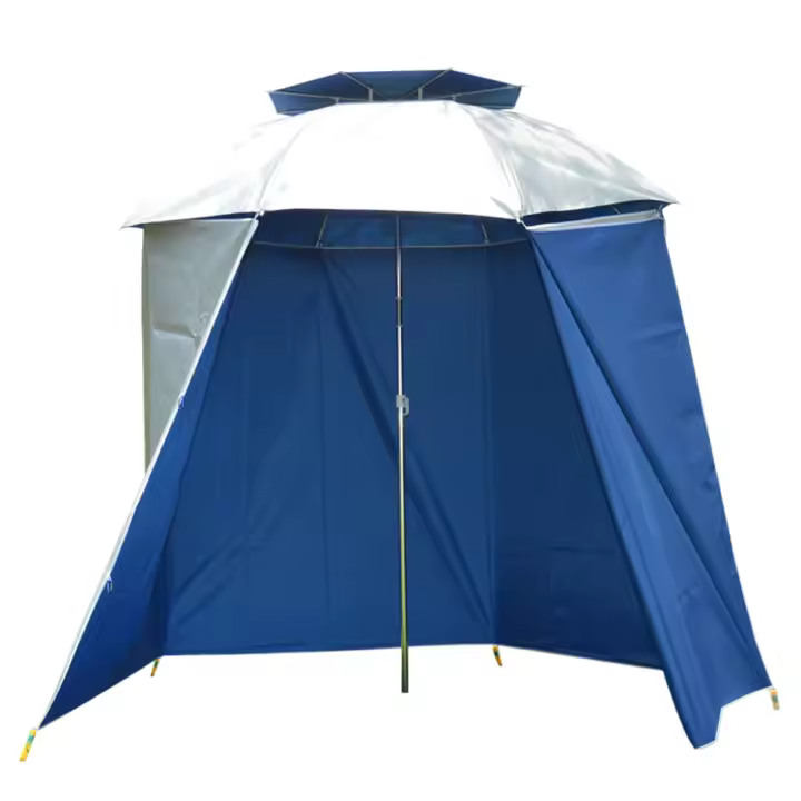 Paño de pared a prueba de lluvia para pesca, sombrilla plegable, delantal de protección solar para playa con mosquetones, 4,8 m - 1