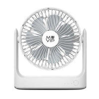 Muvip Ventilador de Sobremesa Portatil 5.5W con Cable USB C - 18cm de Diametro - 3 Velocidades - Angulo Ajustable hasta 360º - Autonomia hasta 15h - Color Blanco - details 0