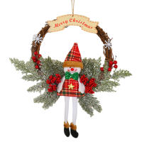 Corona Navideña Artificial De Ramas Muertas Guirnalda Floral Para Decoración De Año Nuevo Y Navidad Adornos De Foliage Colgantes - details 11