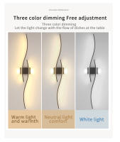 Lámpara De Pared Moderna Y Sencilla Para Cocina Y Sala De Estar Con Luz LED Decoración De Hogar Adecuada Para TV Y Dormitorio Iluminación Diaria - details 3