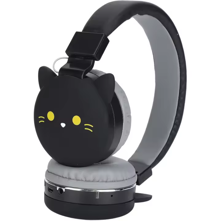 Auriculares para Niños con Micrófono, Auriculares con Forma de Animales Lindos, Auriculares para Niños Inalámstricos/with Cable Bluetooth para Niños, Soporte TF - 1