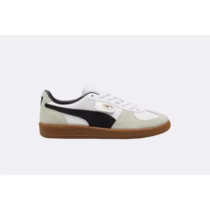 Zapatillas Puma Palermo Leather Unisex en color White Vapor Gray - 1