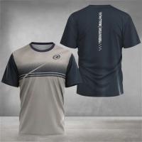 Camiseta De Deporte De Tenis Para Hombre Verano 2025 Manga Corta Transpirable Secado Rápido Estilo Fitness Moda Deportiva - details 7