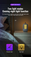 Trampa Electrónica De Insectos Y Mosquitos Killer Luz Interior Con Anillo Para Colgar Sin Batería Luz Atrayente Para Insectos - details 7