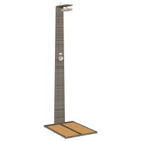 vidaXL Ducha Exterior  Gris Resina, Madera 60 x 80 x 214 cm - details 1
