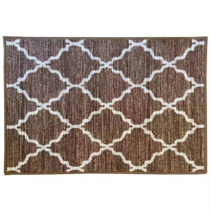 alfombras salón rombos marrón 140x80 7350002-43 - 1