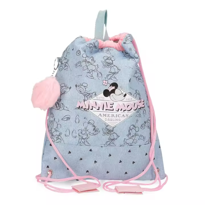 Disney Mochila Saco Y Porta Alimentos Poliéster American Darling Azul - 1
