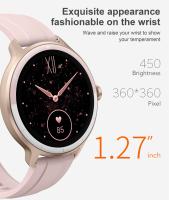 Nuevo reloj inteligente DR03 con control del ritmo cardíaco, oxígeno en sangre, Bluetooth, llamadas, asistente de voz, podómetro, reloj deportivo para mujer - details 1