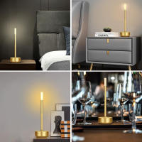 Lámpara De Mesa LED Recargable Por USB Con Interruptor Táctil Lámpara Decorativa Para El Hogar Luz De Ambiente Para Bar Lámpara Creativa Para La Cama - details 14
