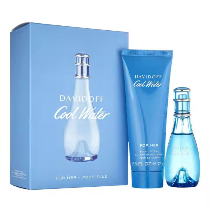 Davidoff Cool Water Woman Lote De Regalo Para Mujer (30ML EDT Spray & 75ML Loción corporal) - 1