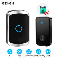 Smart Wireless Doorbell Self-Powered Home Welcome Bell with 150M/82 FM Remotes No Battery Required US EU Plug - details 0