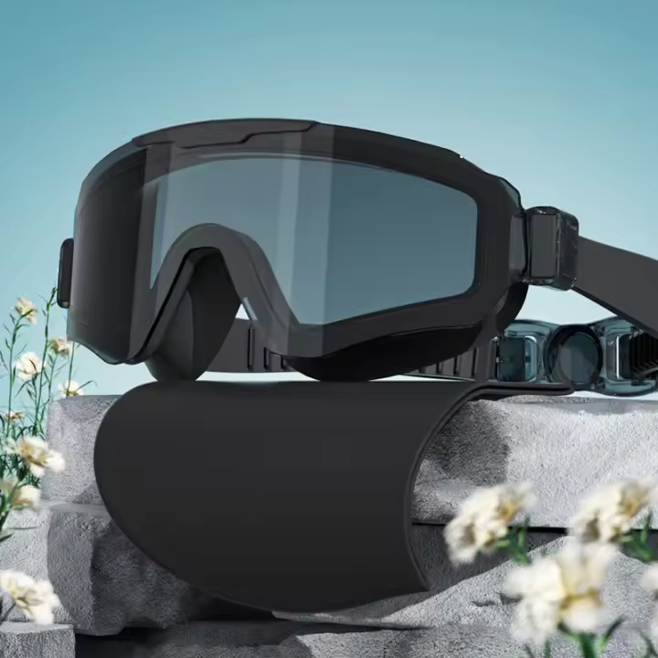 Nuevos Gafas De Natación Estilosas Con Marco Grande Protección UV Impermeables Visión HD Para Adultos Hombres Y Mujeres - 1