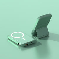 Mag-Safe 10000mAh Power Bank: Batería magnética, Cargador magnético con soporte, Carga USB-C plegable para iPhone 16/15/14/13/12 Pro/Max (Azul of the Sky) - details 2