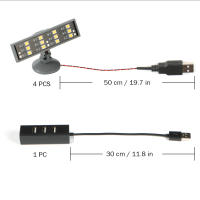 Juego De 4 Piezas De Bloques De Construcción Con Luz LED RGB Alta Brillo Para Modelos Iluminación Exterior DIY Bloques De Plástico ABS Tamaño Pequeño Compatible Con Lego - details 3