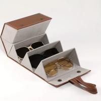 Estuche De Línea De PU Para Gafas Y Solares Portátil Plegable Con 2/3/4/5 Cajas Organizadoras Para Ópticas Unisex - details 10