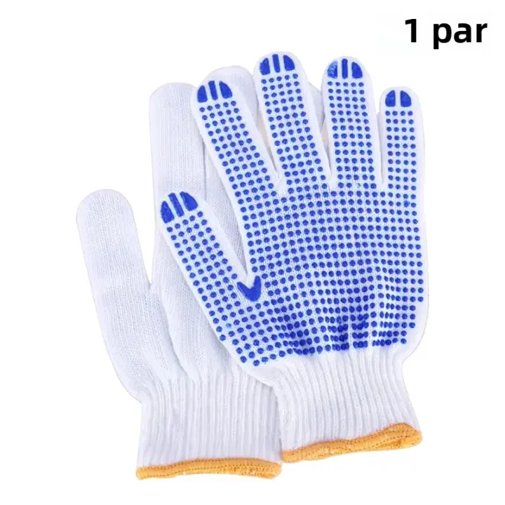 Guantes De Jardinería Elásticos Con Puntos Para Protección Laboral Anti-Derrapantes Y Resistentes Al Desgaste Paquete De 1/5/10 Pares - 1