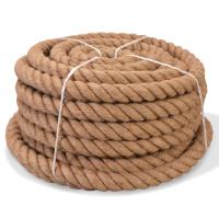vidaXL Cuerda Soga Cordel Mecate Cabo para Bricolaje 100% Yute 50 m de Longitud Diámetro 4 mm,  6 mm,  10 mm y mas - details 1