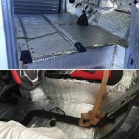 Aluminio Auto Aislante Térmico Y Acústico Espuma Auto Adhesivo Para Capó De Coche Aislante Térmico Y Acústico Pads Para Automóvil - details 2