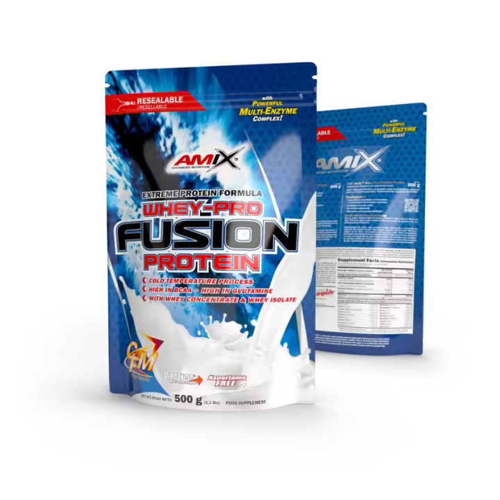 Whey-Pro Fusion Protein 500g  Suplemento de proteína de alta calidad con 75% de proteína pura,  Amix Nutrition - 1