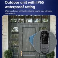 Intercomunicador de timbre inalámbrico con cámara Timbre exterior Impermeable 1080P HD WiFi PIR Detección de movimiento Visión nocturna Audio bidireccional IP65 - details 1