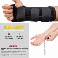 Soporte De Muñeca Para Tunnel Carpal Con Splint De Metal Removible Tres Correas Ajustables Para Tendinitis Lesiones Deportivas Y Alivio Del Dolor - details 2