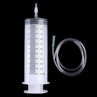 Siringa Desechable De Plástico Transparente De 500ml Con Tubo De Inyección Y Agujero Para Medición De Liquidos - details 0