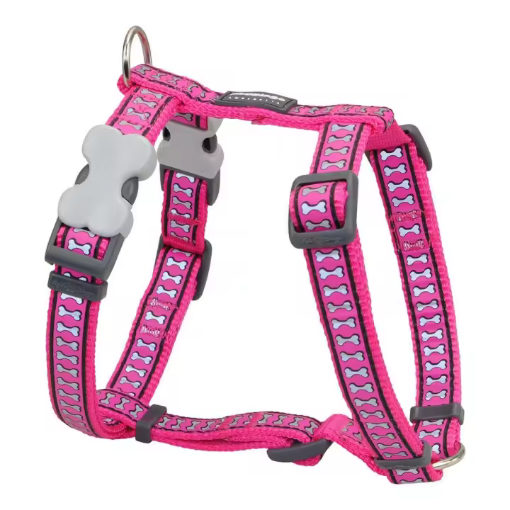 Arnés para Perro Red Dingo Rosa Hueso Reflectante 30-48 cm Fucsia - 1
