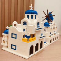 Conjunto De Bloques De Construcción Santorini 4310 Piezas Modelo De Arquitectura Marítima Y De Amor Juguete De Montaje Para Adultos Y Niños Regalo De Cumpleaños - details 9