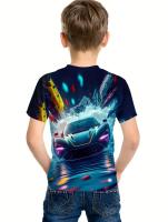 Camiseta De Carreras Para Niños Camisetas De Verano Para Niños Ropa Infantil Estilo Ingles Microfibra Impresión Sin Químicos Originales En China - details 2