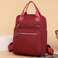 Mochila De Viaje Casual Para Mujer Impermeable De Oxford Gran Capacidad Con Hombros Múltiples Funciones Estilo Escolar - details 4