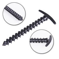 10Pcs Palos De Tenda De Plástico De Alta Resistencia 5.7 Pulgadas Gancho De Asta Para Acampar Y Exterior Tipo Espiral Palos De Sombra Para Tenda - details 9