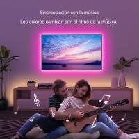 Tiras LED RGB Con Control Remoto Y APP Sincronización De Música Para Decoración De Habitación Y TV Luz De Fondo De Dormitorio - details 6