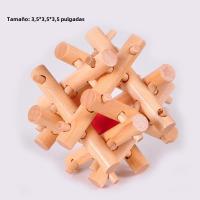 Puzzle De Madera Kongming Lock 3D Desafío Cerebral Para Adultos Juguete De Descomprimisión Para Oficina Regalo De Inteligencia Para Niños (Doce Hermanas) - details 3