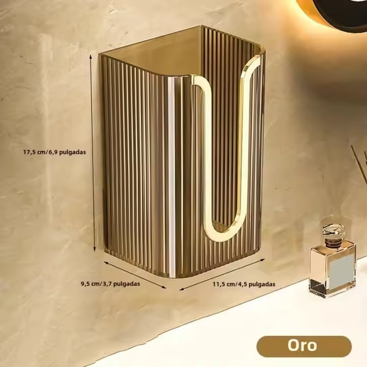 Caja De Pañuelos De Lujo Montada En La Pared De Acrílico Transparente Dispensador De Papel Para Baño Y Mesa - 1