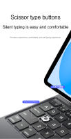 Folio Teclado Mágico Para iPad 10 Generación 2022 Cubierta Inteligente Con Teclado AZERT Idiomas Espa\u00f1ol Portugu\u00e9s Hebreo Alem\u00e1n En Color Negro Y Blanco - details 15